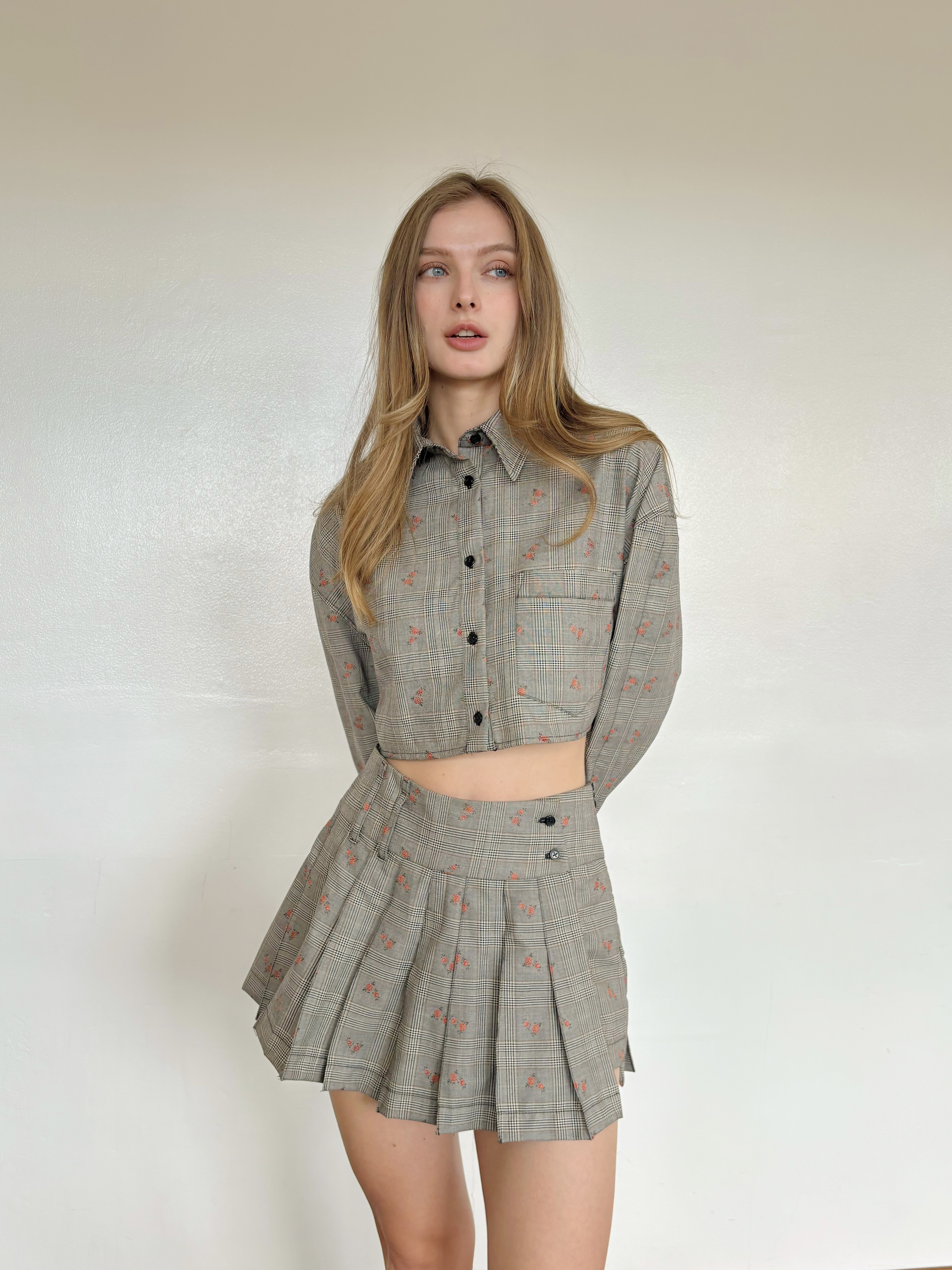 Heath Floral Check Set