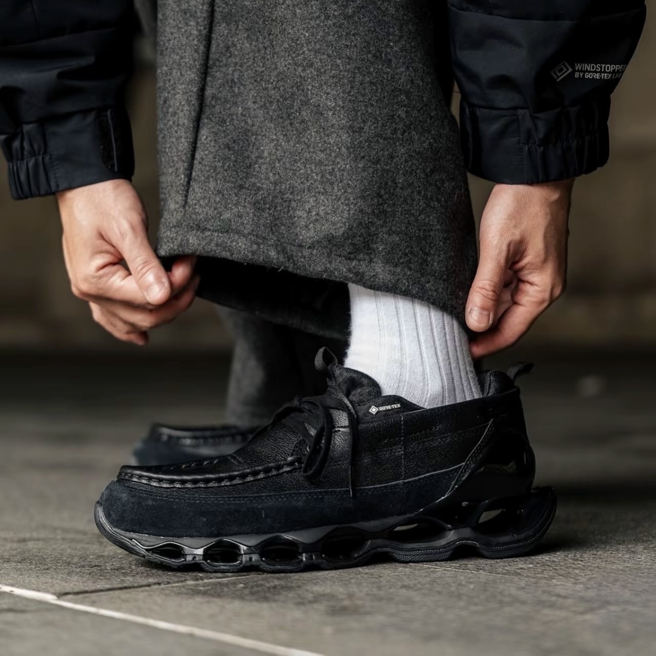 MIZUNO WAVE PROPHECY MOC GXT 美津濃 解構簍空 全黑 防水 女段 D1GD240601