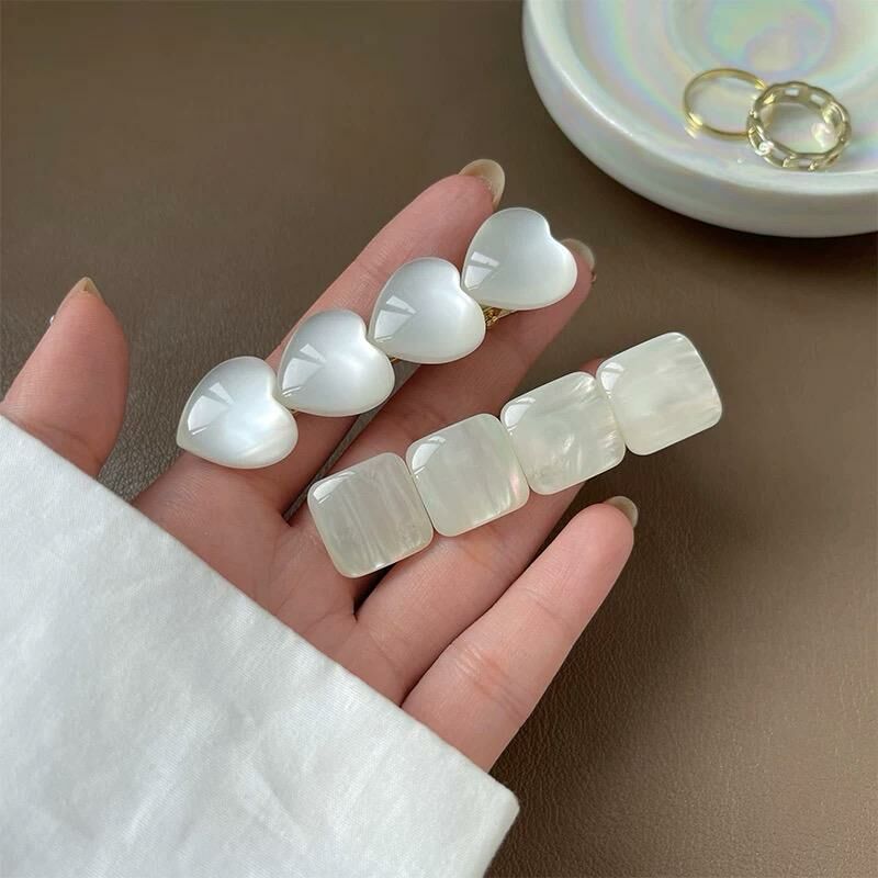 [4 FOR RM10] Cat's Eye Stone Elegant Side Hair Clip