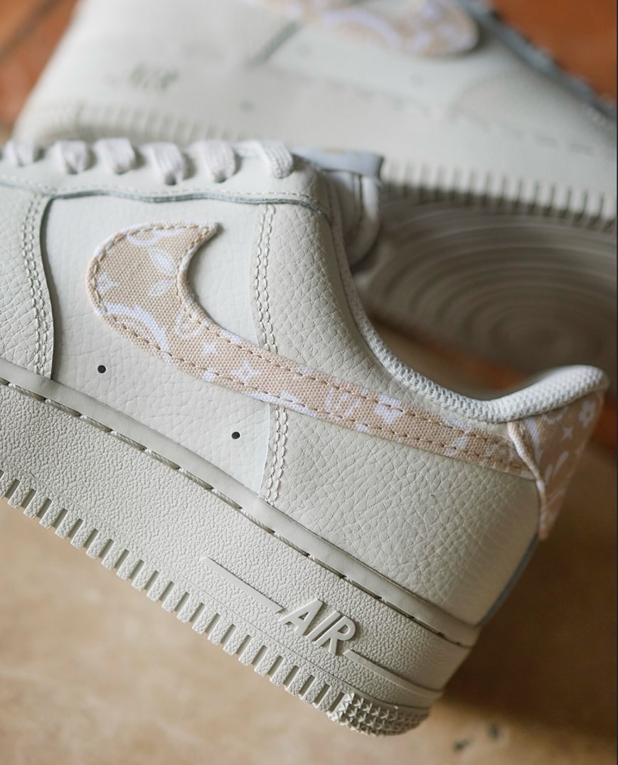 NIKE AIR FORCE 1 奶茶色變形蟲 米白 女鞋 IH2051072