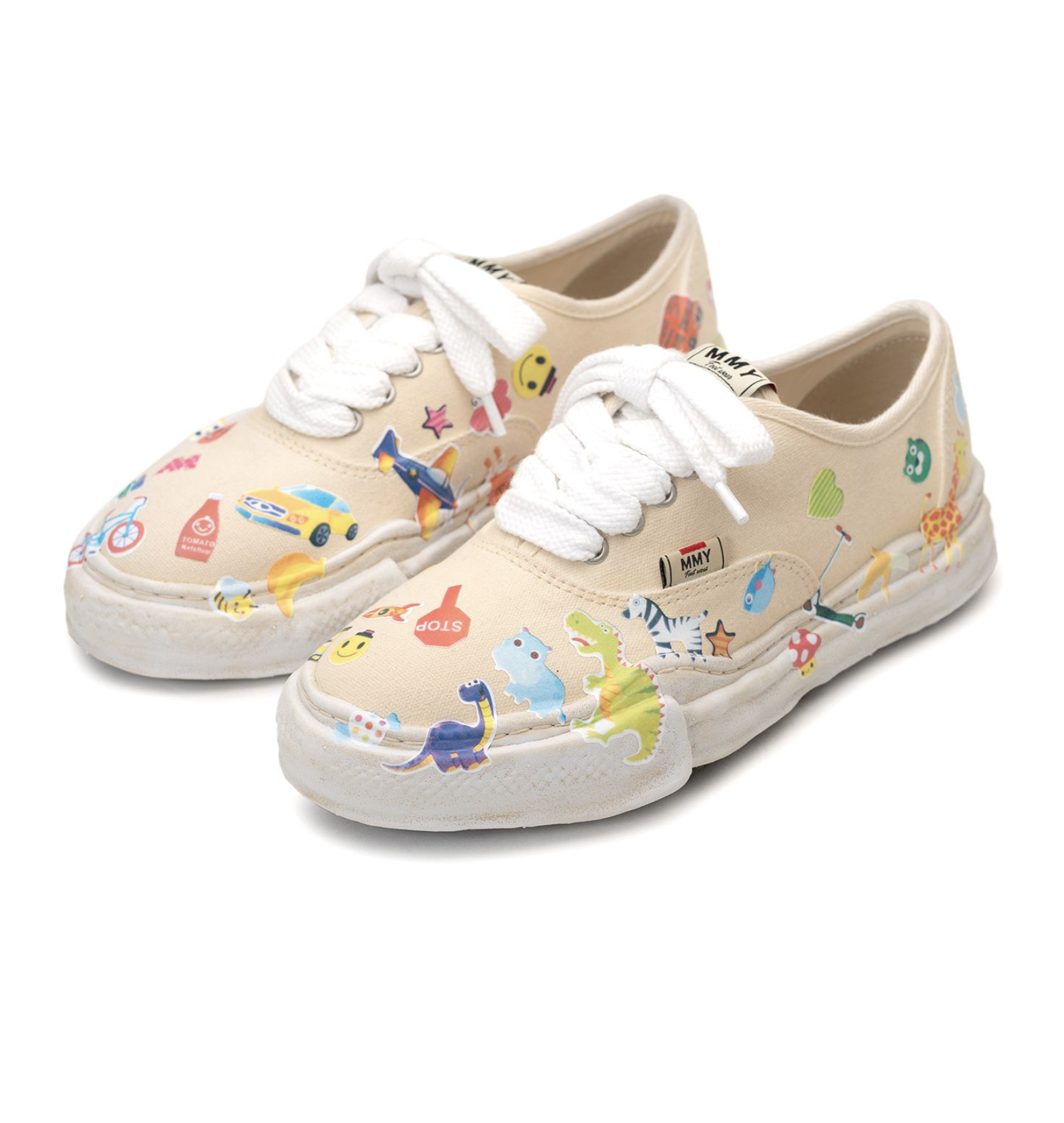 [現貨] MIHARA Baker Sticker Printed Canvas White | A14FW745