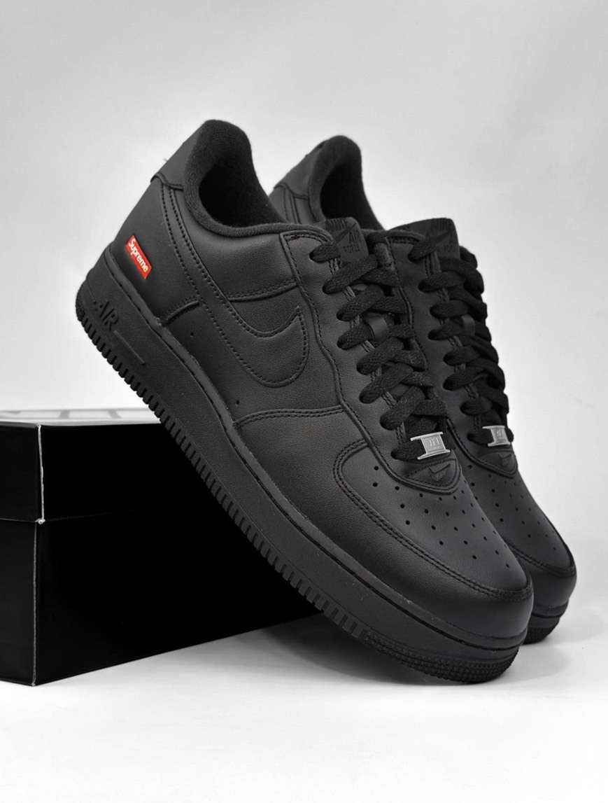 SUPREME X Nike Air Force 1 AF1 聯名 黑 CU9225001