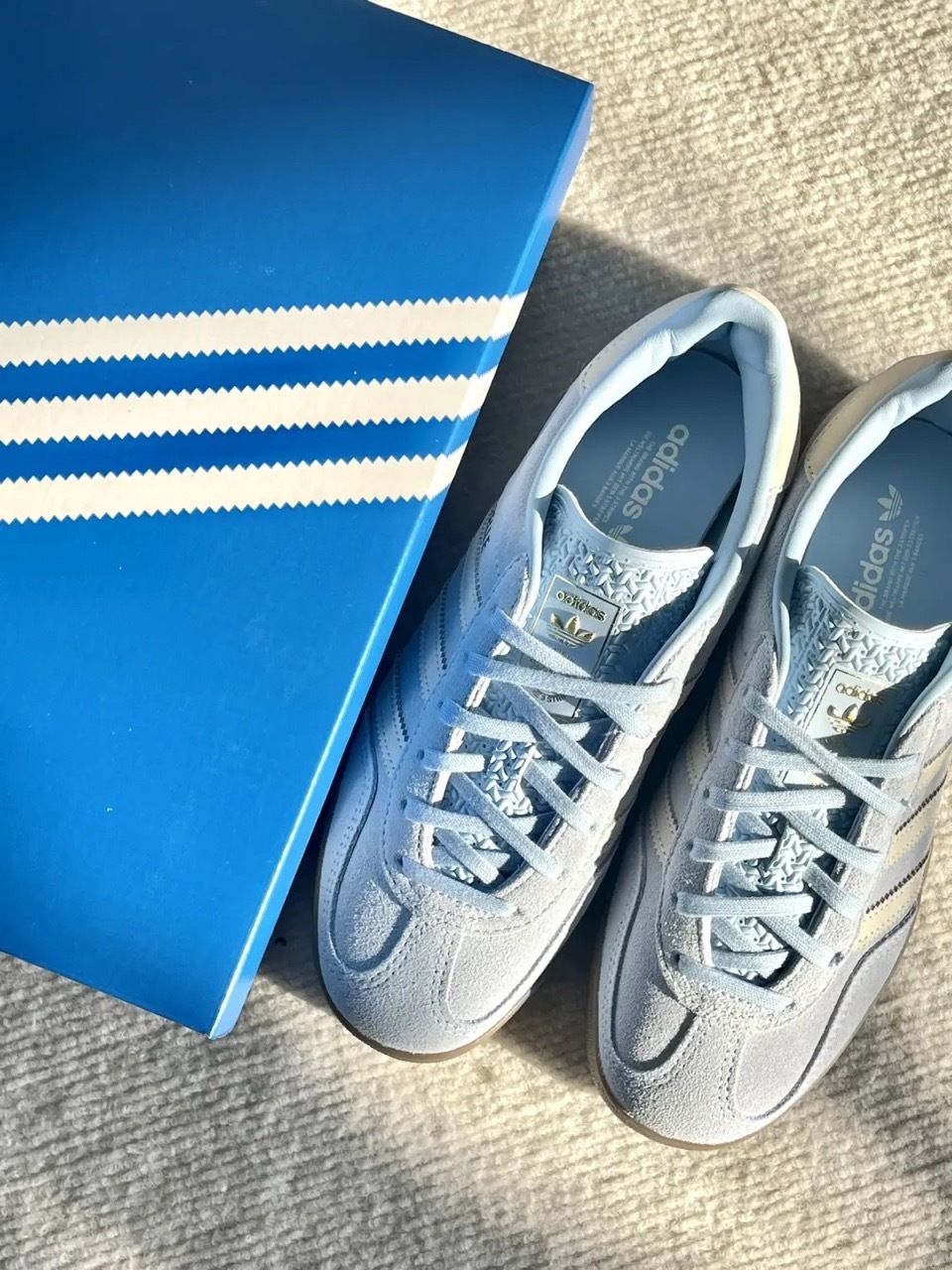 ADIDAS GAZELLE INDOOR 雲朵藍 寶寶藍 奶油色 焦糖底 女鞋 JI2717 / 現貨