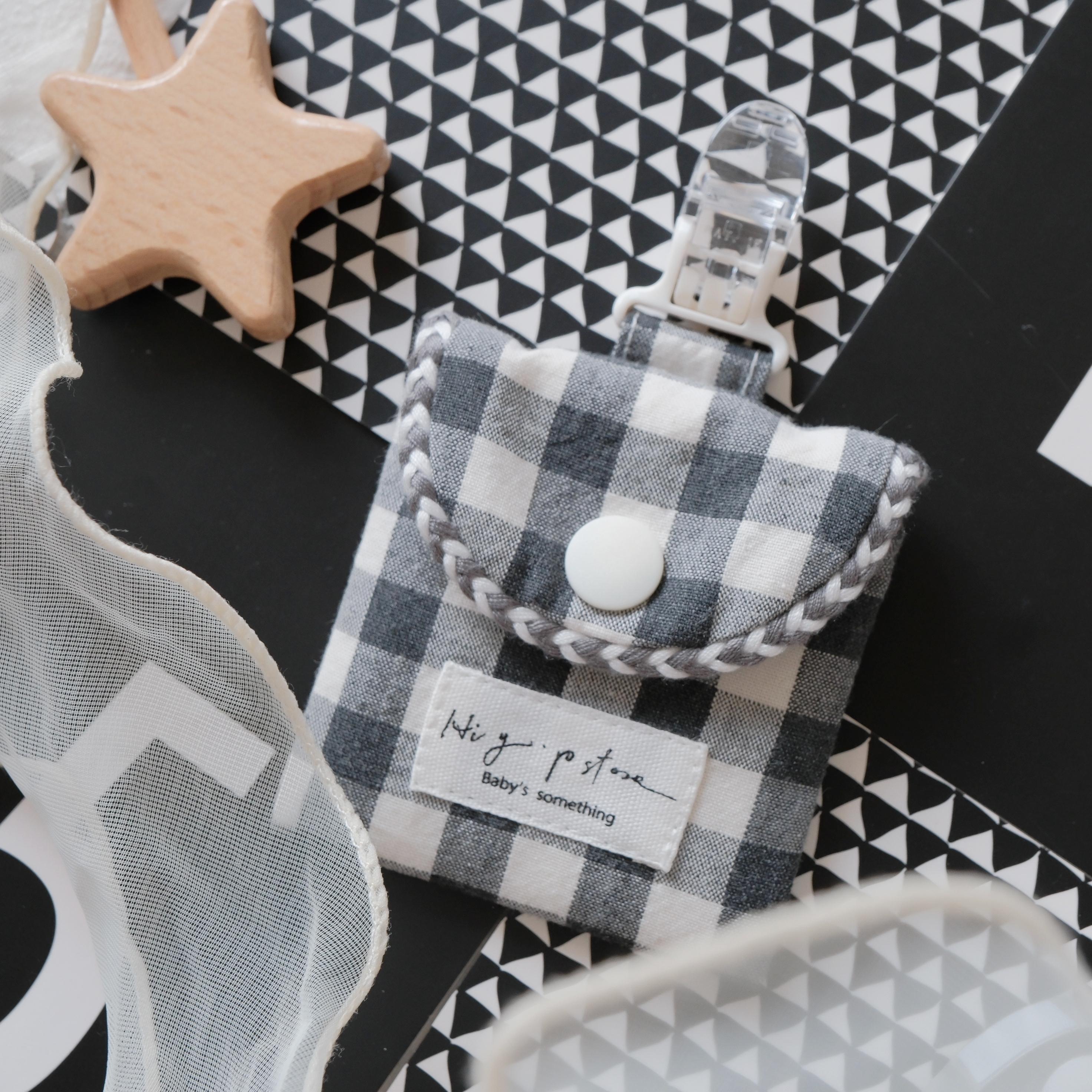 Hi Y.P store-平安符袋-經典黑格