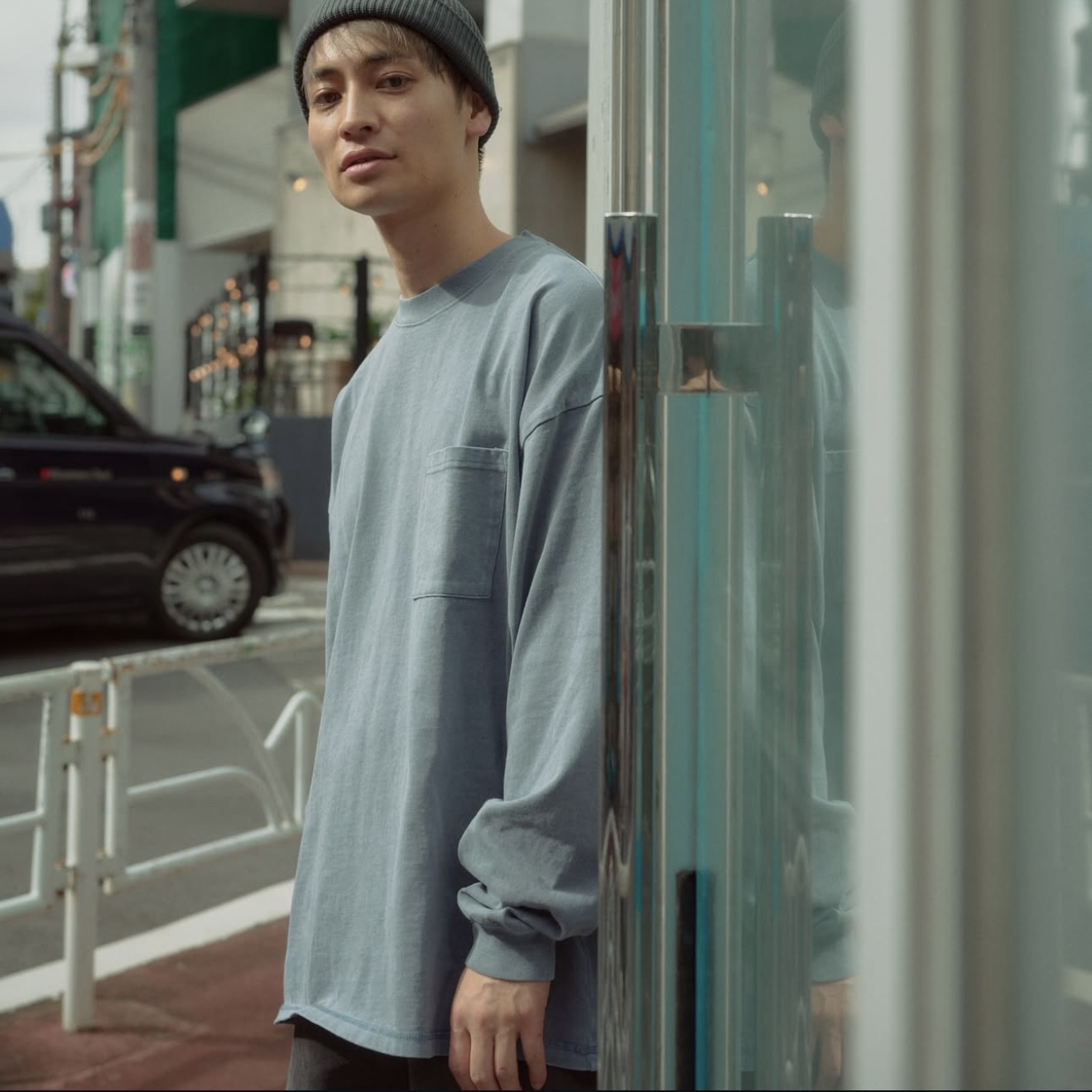 Goodwear Japan USA Cotton Pigment Dyed Super Big Long Tee