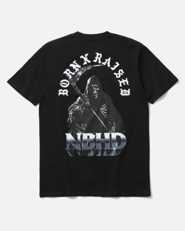 [現貨] NEIGHBORHOOD SS25 NH X BORN & RAISED . TEE SS-1 | (Cream / Black)