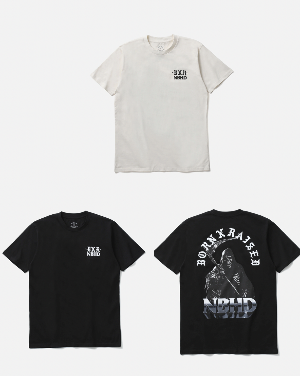NEIGHBORHOOD SS25 NH X BORN & RAISED . TEE SS-1 NEIGHBORHOOD SS25 NH X BORN & RAISED . TEE SS-1