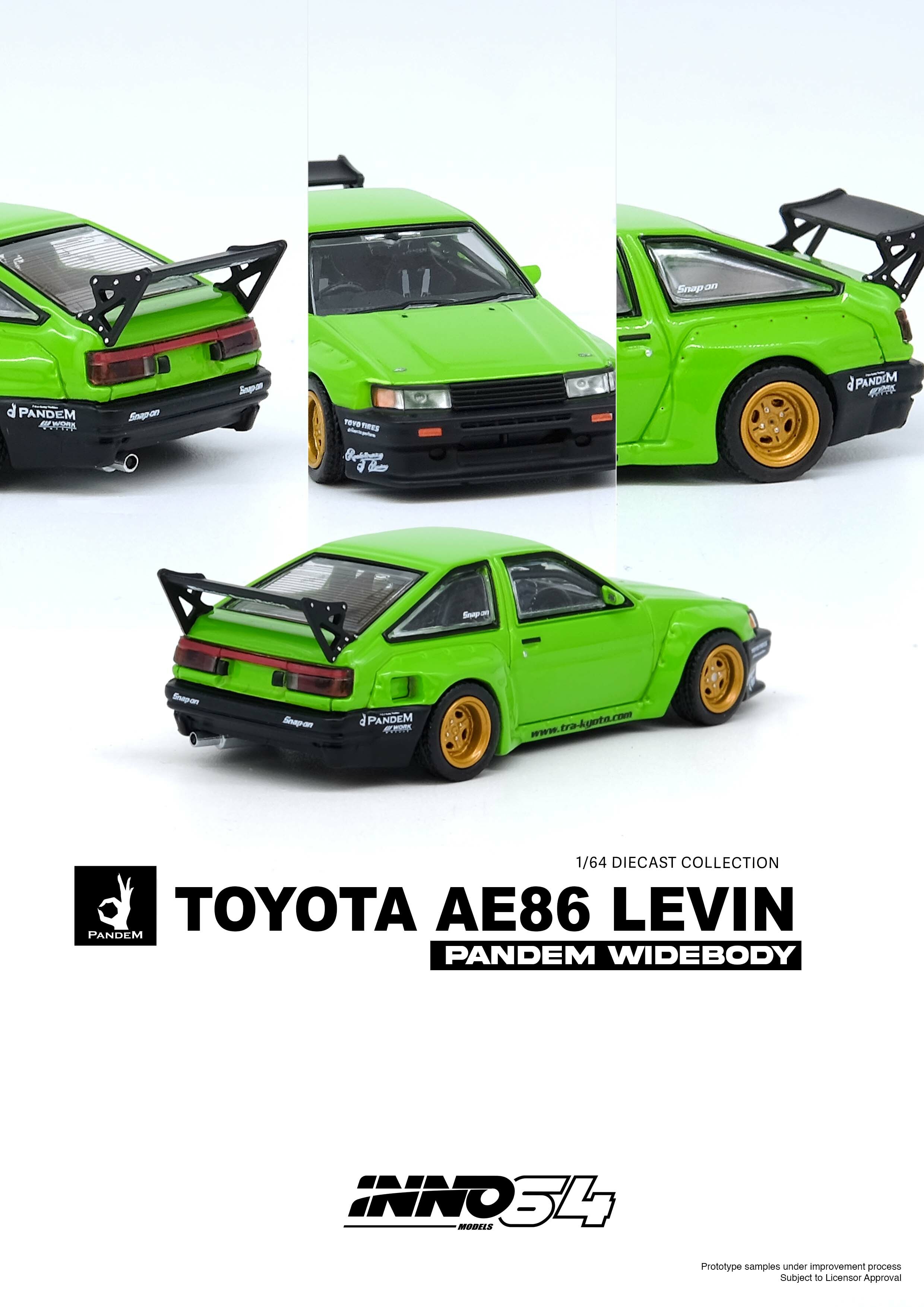 INNO64 TOYOTA AE86 Levin "PANDEM ROCKET BUNNY" Green
