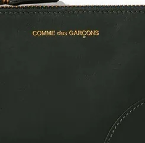 COMME DES GARGONS CLASSIC LEATHER ZIP WALLET - BOTTLE GREEN PRE ORDER ITEM (預訂中)