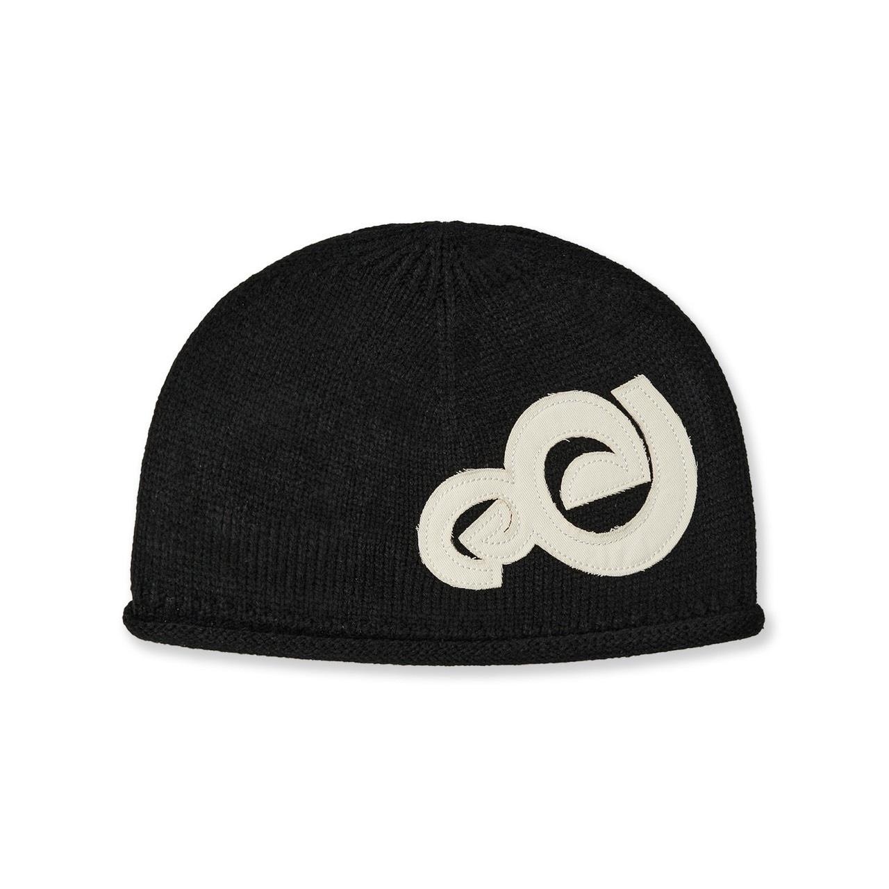 aeae APPLIQUE SPIRAL LOGO BEANIE [BLACK] 毛帽 字母 黑色