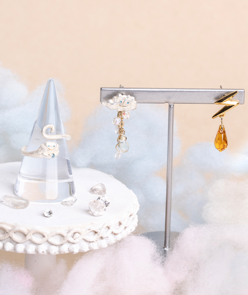 天氣雨雲耳環/戒指