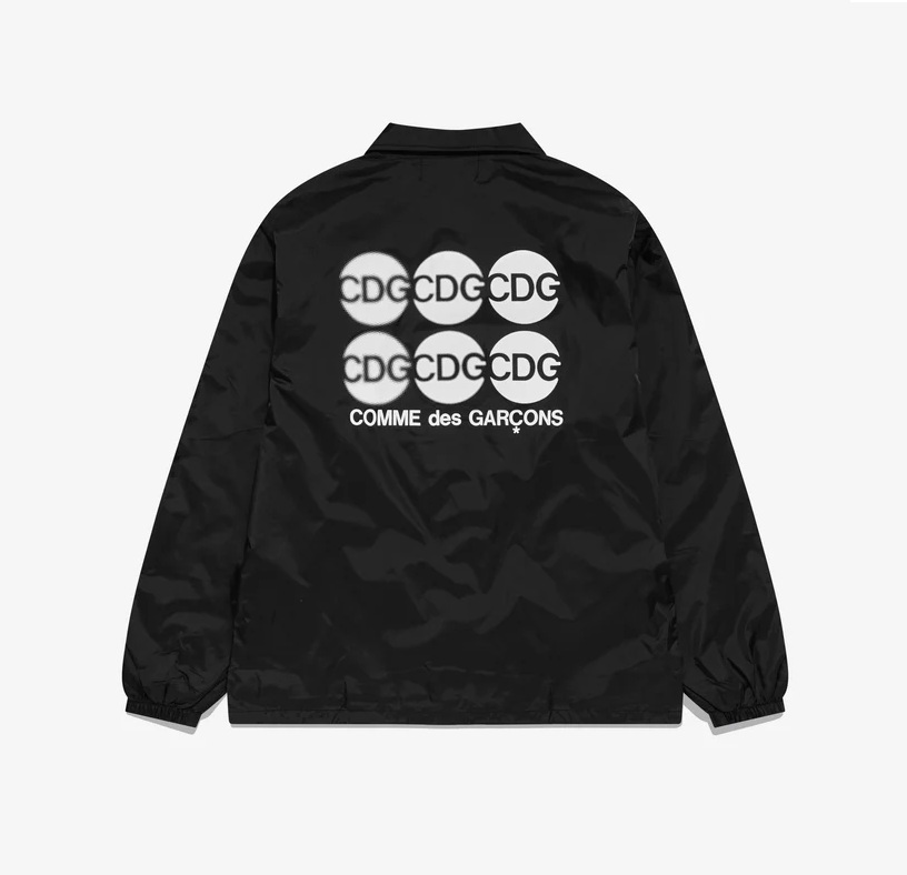 COMME DES GARGONS DOT COACH JACKET (MEN) - BLACK PRE ORDER ITEM (預訂中)