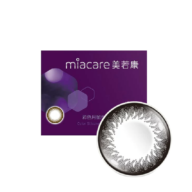 美若康綻美彩色月拋經典黑(1片）