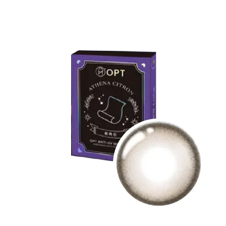 OPT綺想世界彩色月拋雅典棕 (1片）