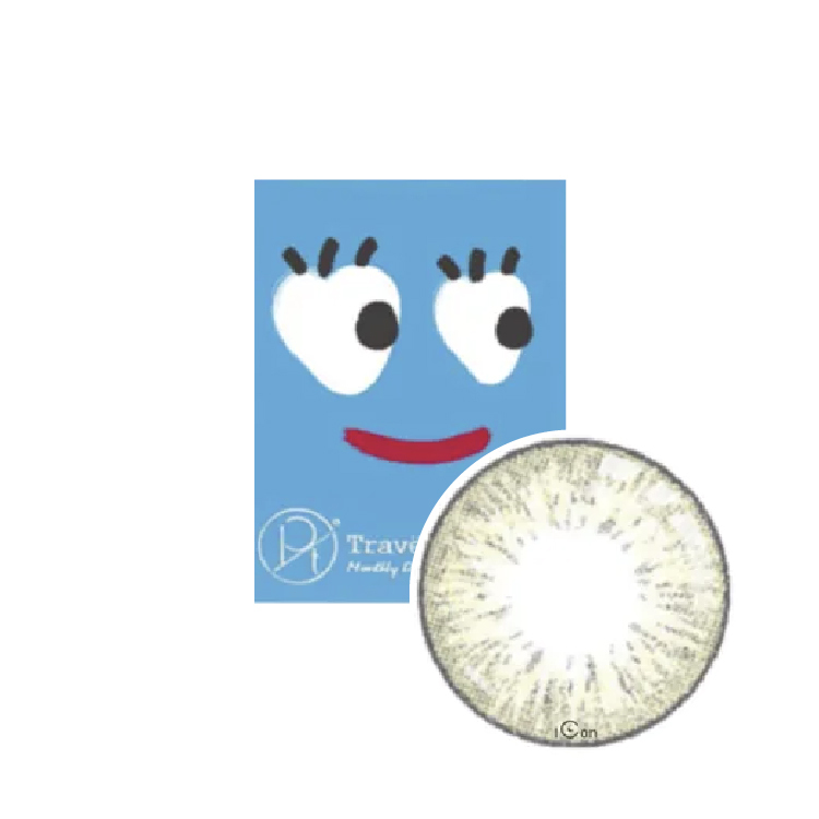 OPT旅行日記彩色月拋薄霧灰(1片）