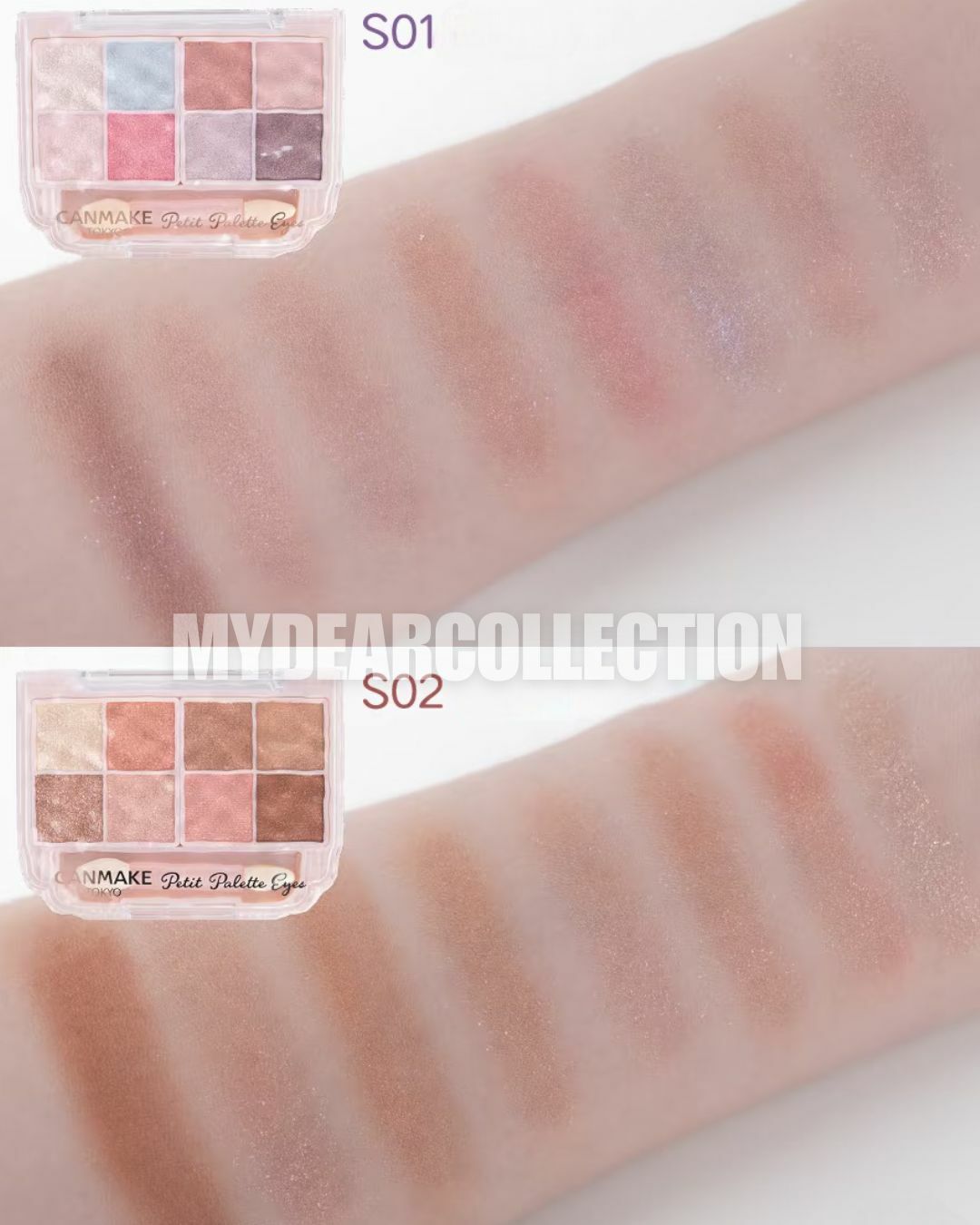 現 貨丨Canmake 耀目優雅八色眼影盤 (閃耀版)  #S01 S02