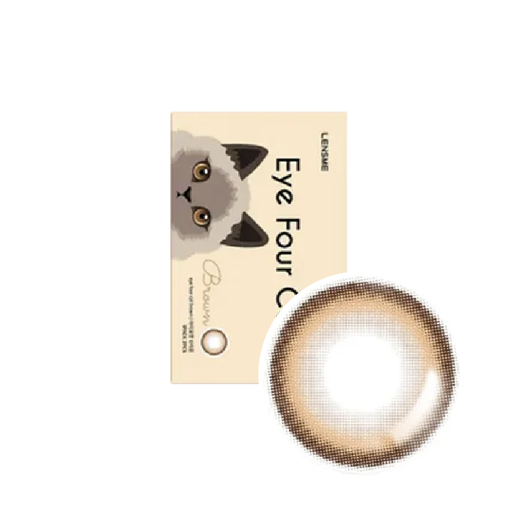 瞳彩彩色月抛(2片) 布偶棕 EYE FOUR CAT BROWN