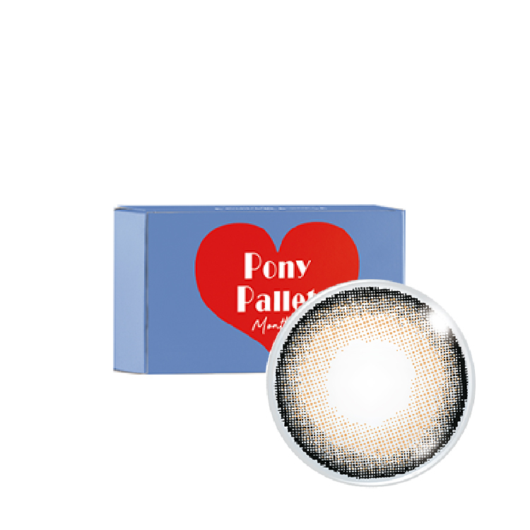 魔彩盤彩色月拋帛黑杏(2片）