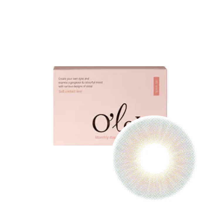 Olola 彩色月拋日落粉(1片）
