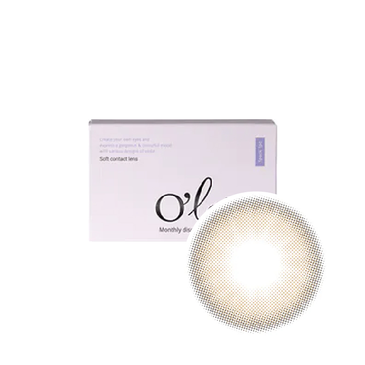 Olola 彩色月拋日落杏(1片）