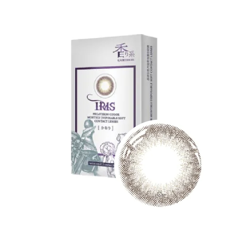 晶碩香水彩色月拋鳶尾灰(3片）