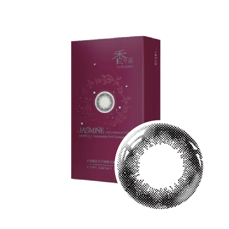 晶碩香水彩色月拋茉莉黑(3片）