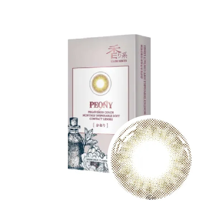 晶碩香水彩色月拋芍藥棕(3片）