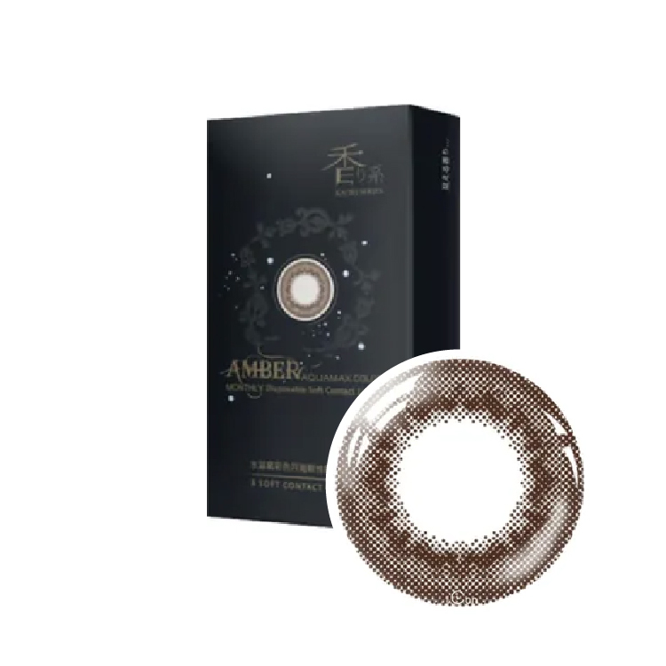 晶碩香水彩色月拋琥珀棕(3片）