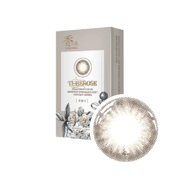 晶碩香水彩色月拋晚香玉灰(3片）