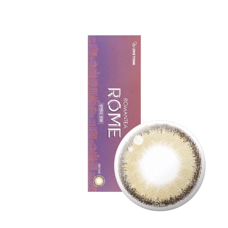 lenstown梨芝瞳彩色日拋浪漫羅馬棕 (10片）