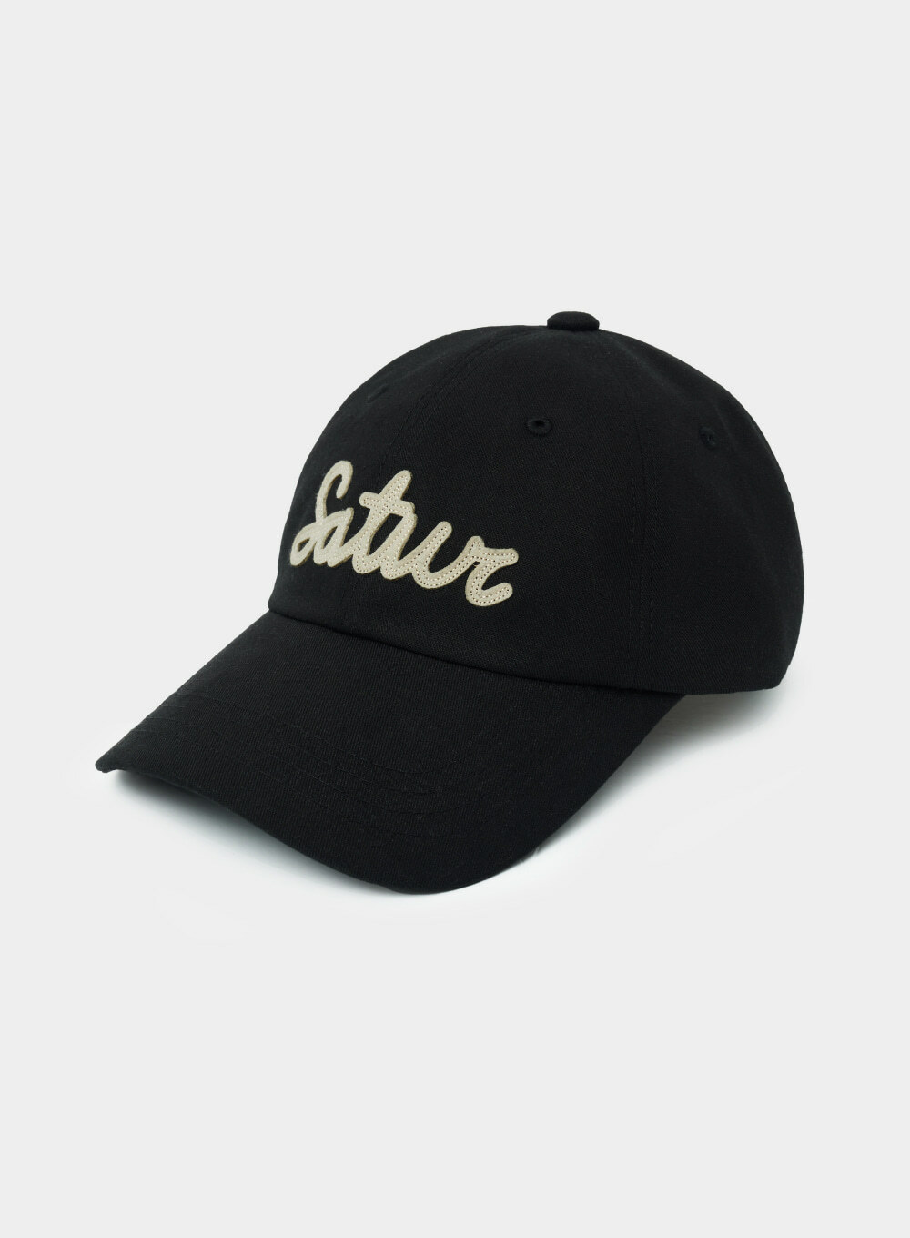 【SATUR】 Vintage Casual Applique Ball Cap /追跡付 SATUR] Vintage Casual Applique Ball Cap