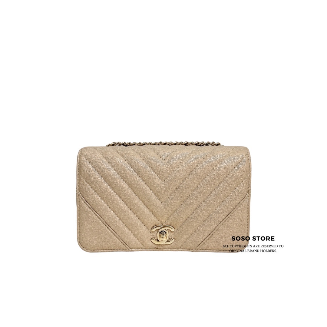 Chanel flap bag - beige