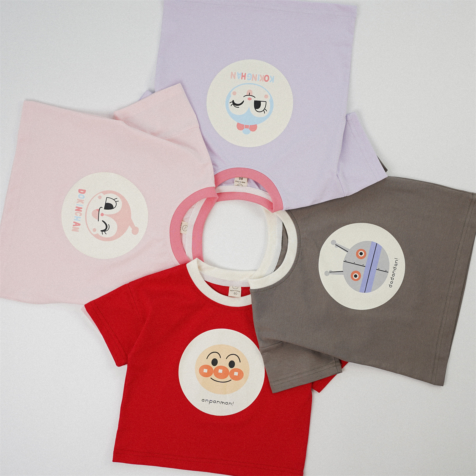 日系夏季童年圓領上衣