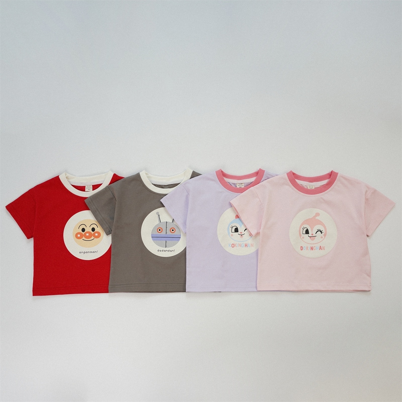 日系夏季童年圓領上衣