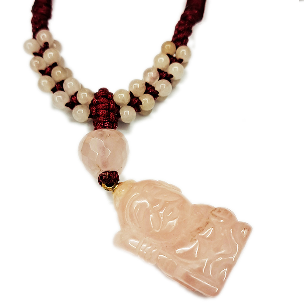 月下老人Q版{粉晶}中國結短鍊【十方】136046