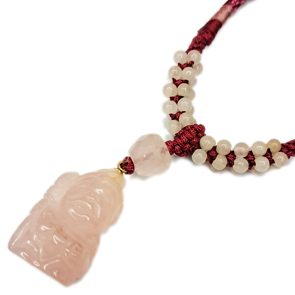 月下老人Q版{粉晶}中國結短鍊【十方】136046