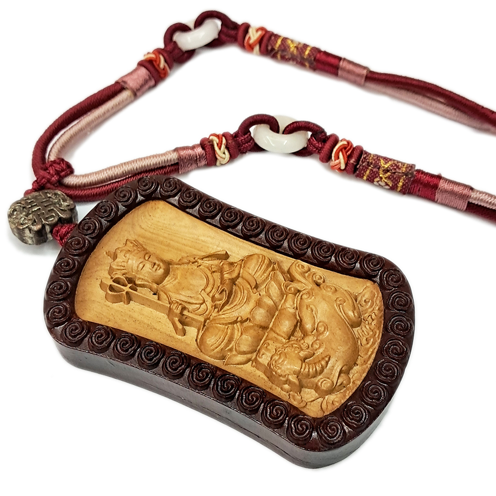 地藏菩薩{黃楊木}項鍊【十方】137630