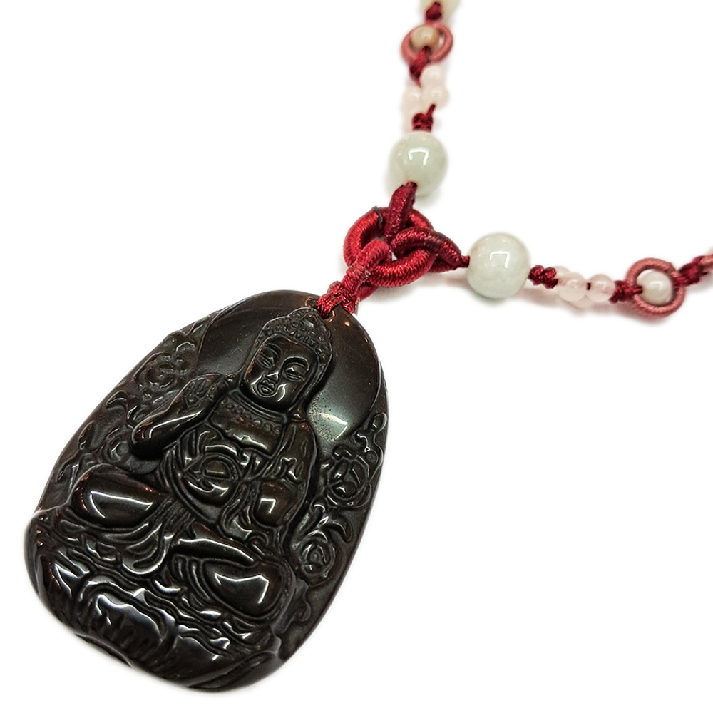 南無阿彌陀佛 黑曜岩 項鍊【十方】138972