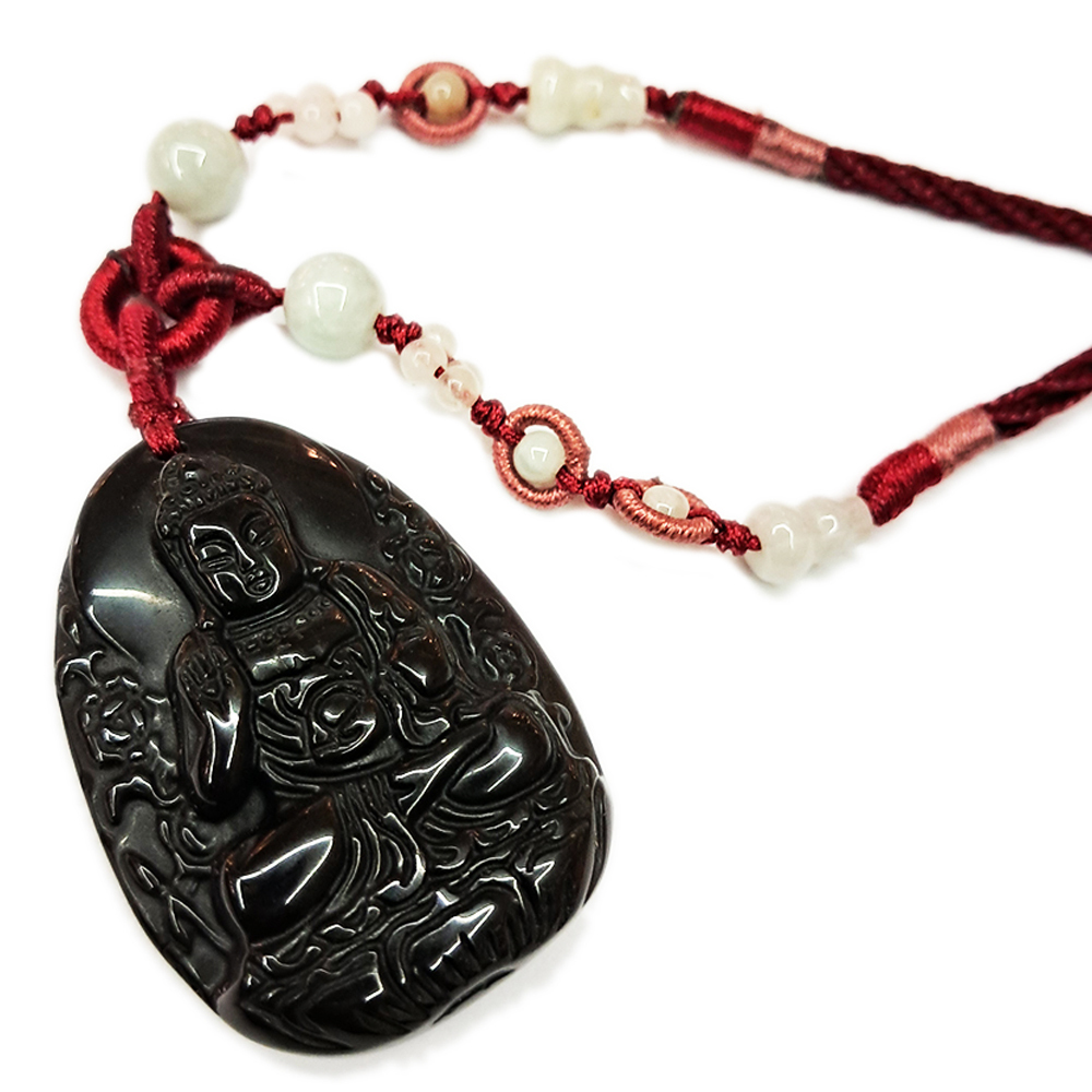 南無阿彌陀佛 黑曜岩 項鍊【十方】138972