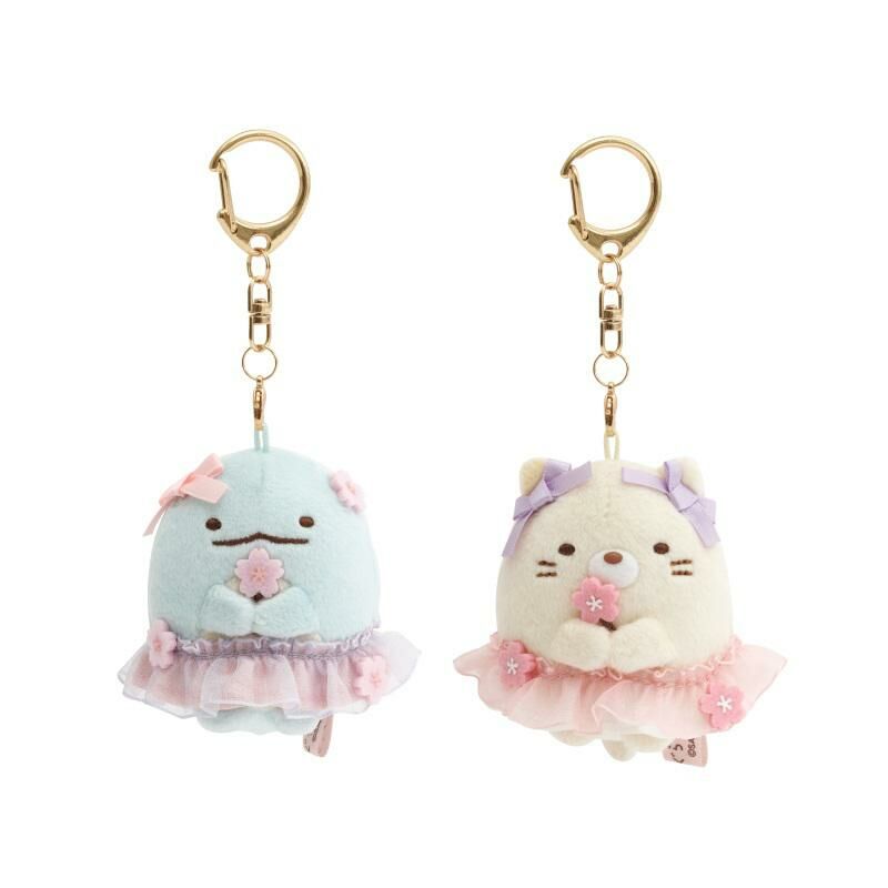 角落生物 銀閣寺限定新款 恐龍/貓咪手玉匙扣-