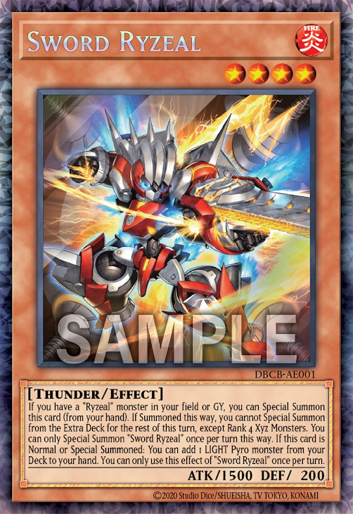 DBCB-AE001 (SR/CR)Sword Ryzeal(劍極 雷熱渦爐)