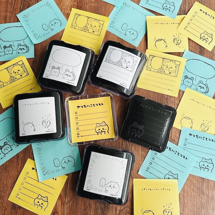 Chiikawa 吉伊卡哇 方形浸透印章 備忘錄印章｜日本SUN-STAR