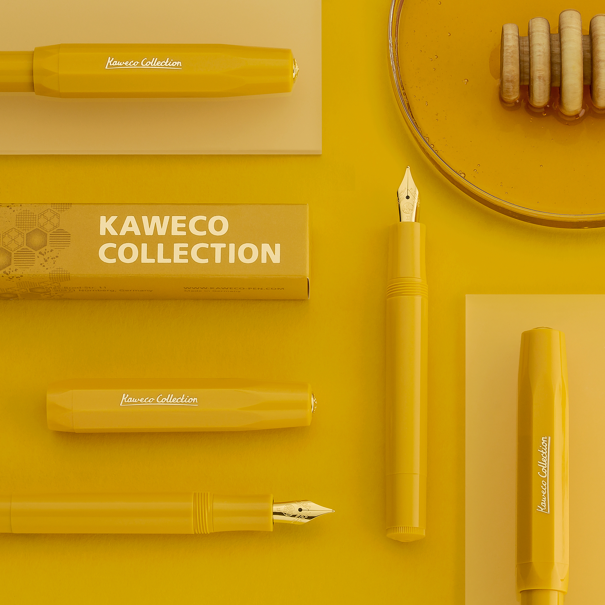 蜂蜜黃 COLLECTION系列鋼筆 短鋼筆｜德國KAWECO
