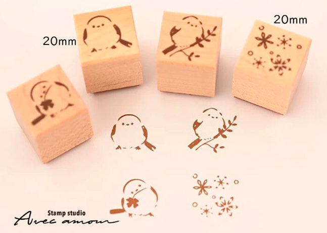 長尾山雀 4入印章組｜日本 Ai Inc.