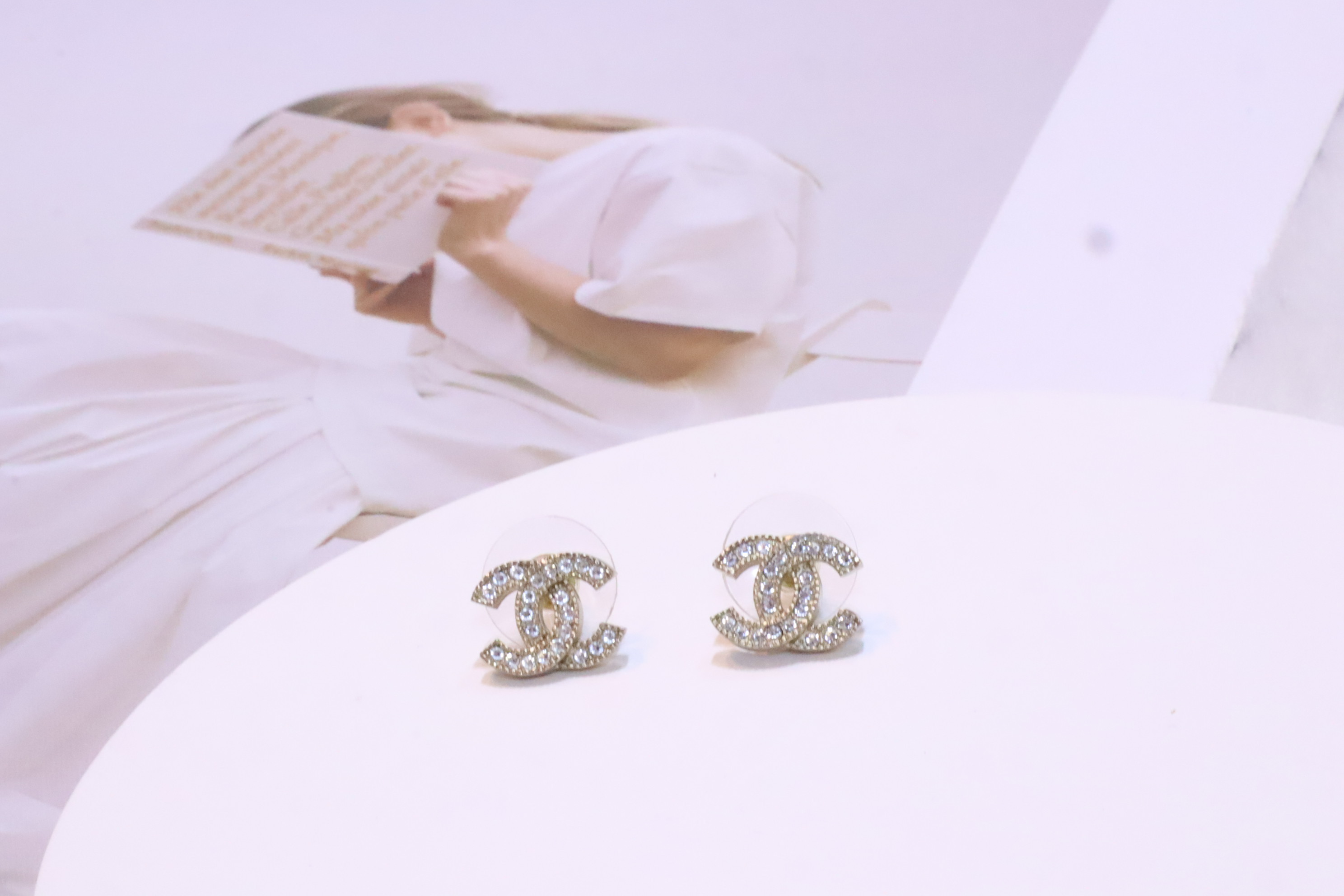 Chanel閃石耳環✨