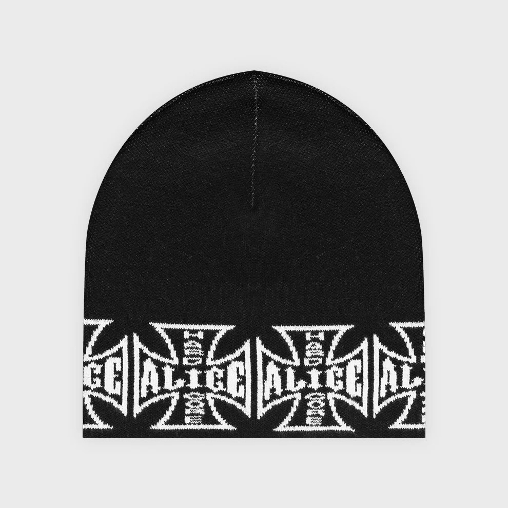 ALICE HOLLYWOOD CHOPPER JAQUARD BEANIE (BLACK) 圖案 毛帽