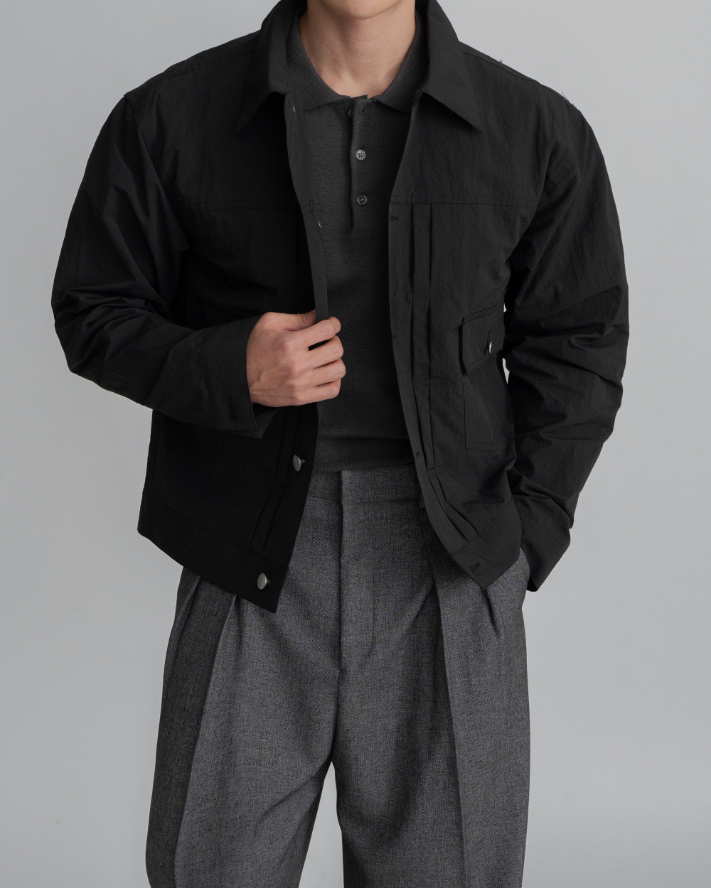 輕薄尼龍短版外套