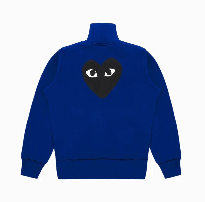 COMME DES GARGONS PLAY SWEATSHIRT WITH BLACK BIG HEART (MEN) - NAVY PRE ORDER ITEM (預訂中)