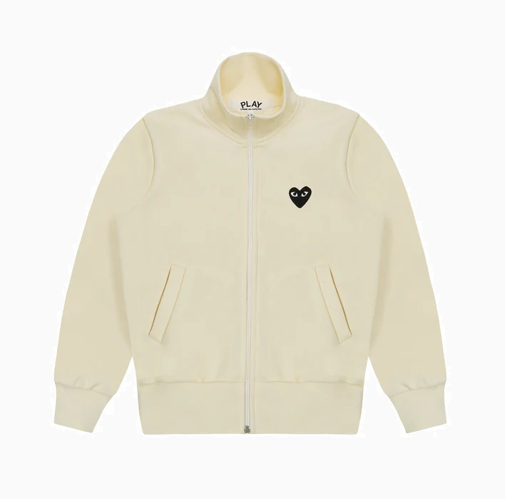 COMME DES GARGONS PLAY SWEATSHIRT WITH BLACK BIG HEART (GIRL) - IVORY PRE ORDER ITEM (預訂中)