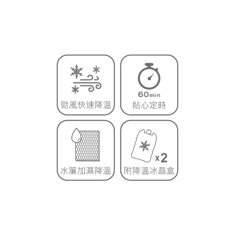 HLE340 移動式大勁風水冷扇-30L